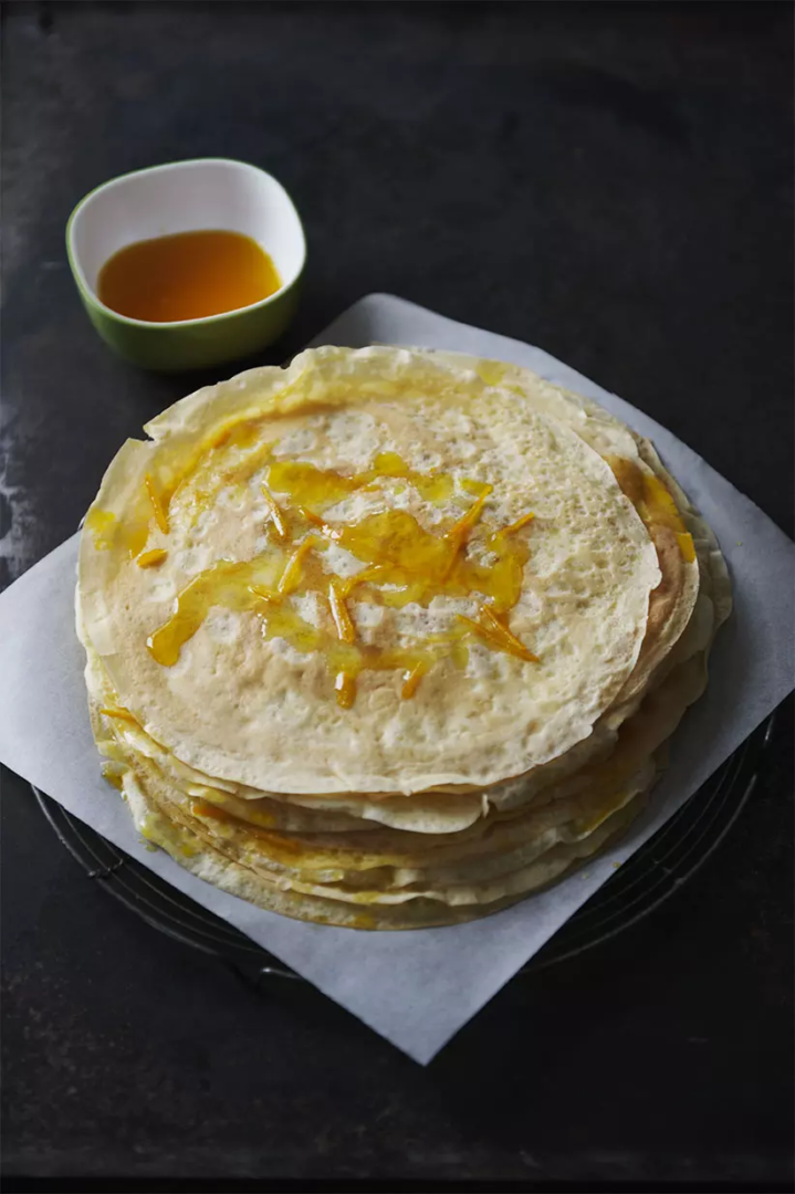 gateau de crêpes à l'orange