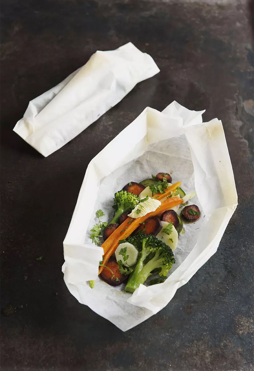 Papillotes de légumes