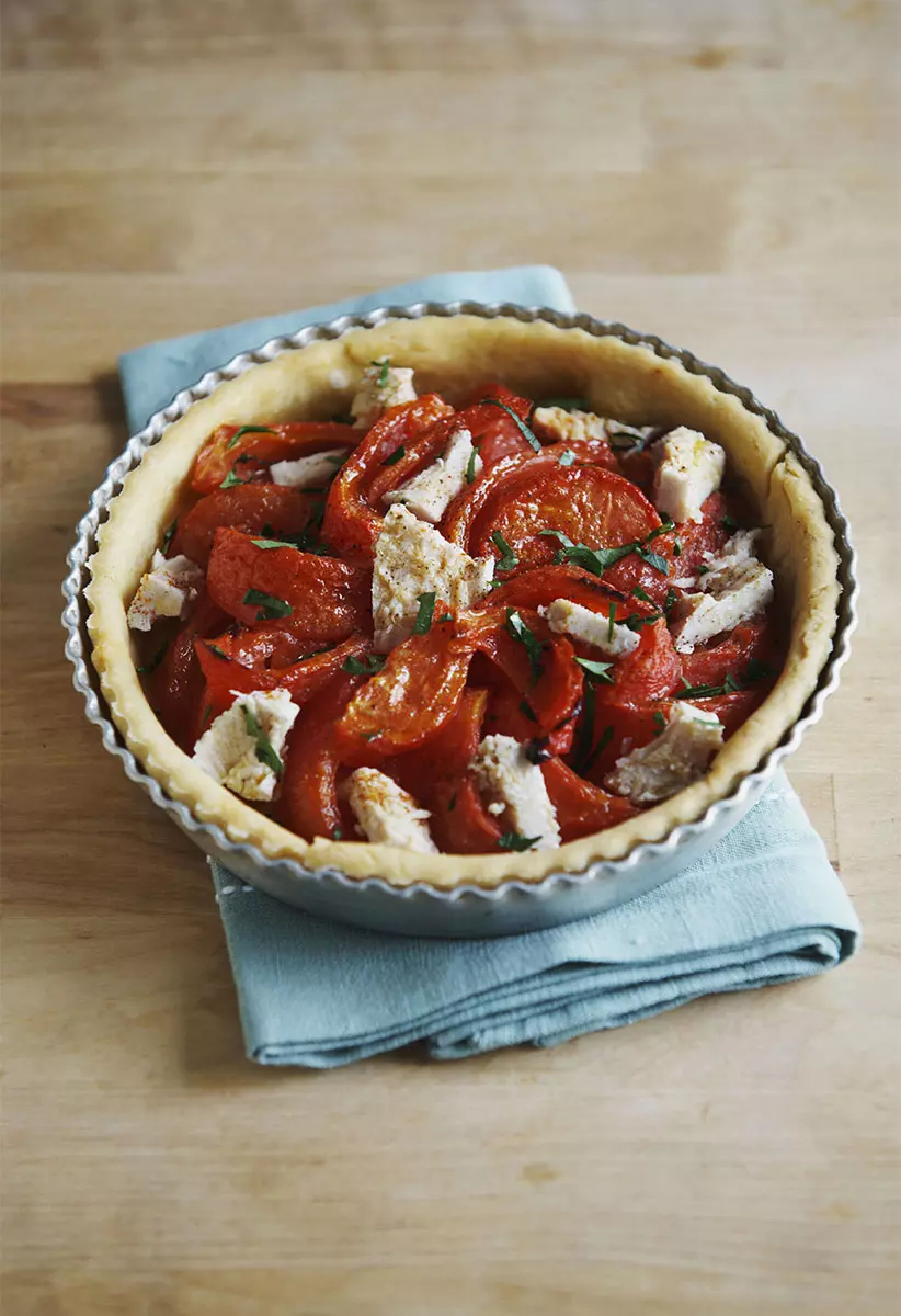 Tarte de tomates au thon blanc