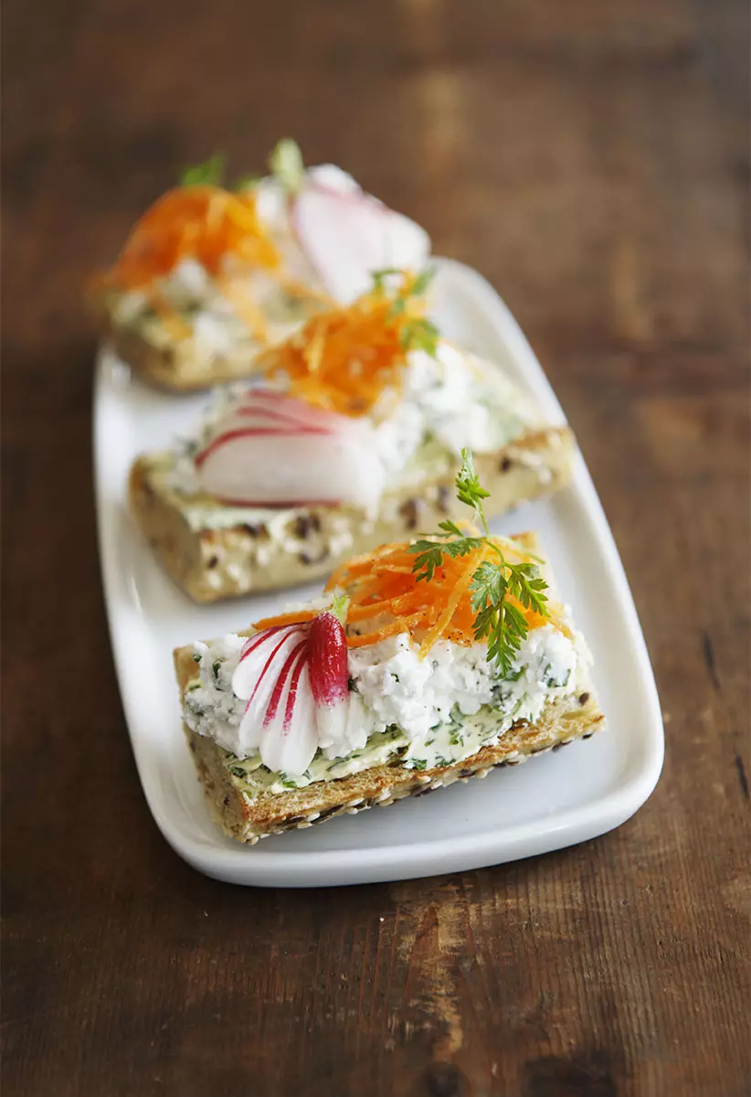 Tartine de chèvre frais