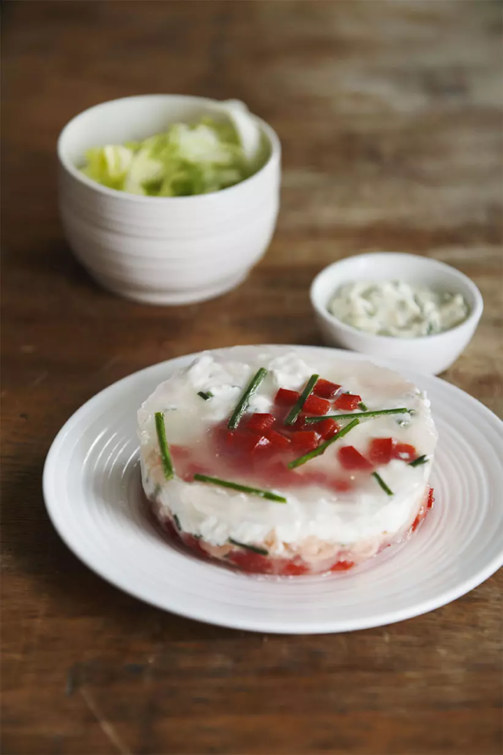 Terrine de poisson aux poivrons