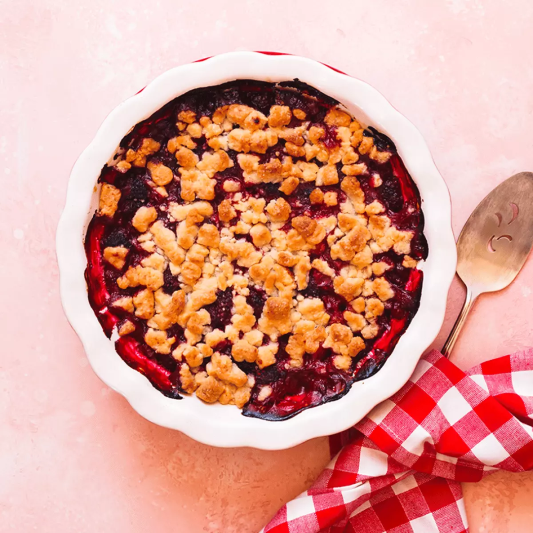 Crumble au cassis